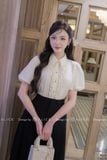  Set Áo Sơ Mi Cổ Đức Kèm Chân Váy Dáng Dài S675 