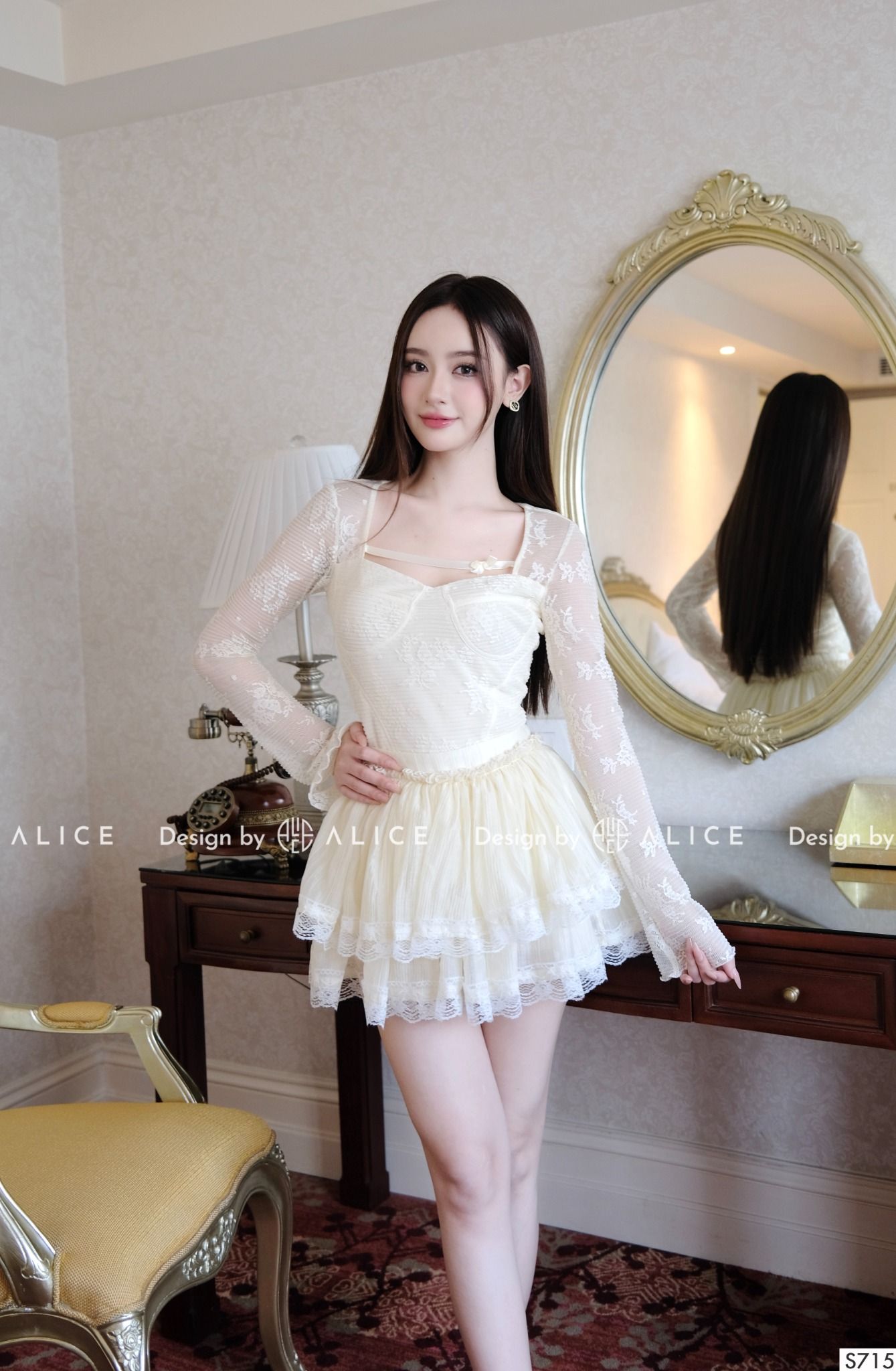  Set Váy Nữ Ren Cao Cấp S715 