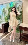  Váy Ren Xếp Ly Sang Chảnh V1326 