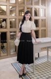  Set Áo Sơ Mi Cổ Đức Kèm Chân Váy Dáng Dài S675 