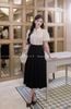 Set Áo Sơ Mi Cổ Đức Kèm Chân Váy Dáng Dài S675