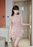  Set Áo Váy Chất Tơ Xốp Lót Lụa S853 