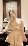  Váy Chất Tơ Xốp Lót Lụa V1353 
