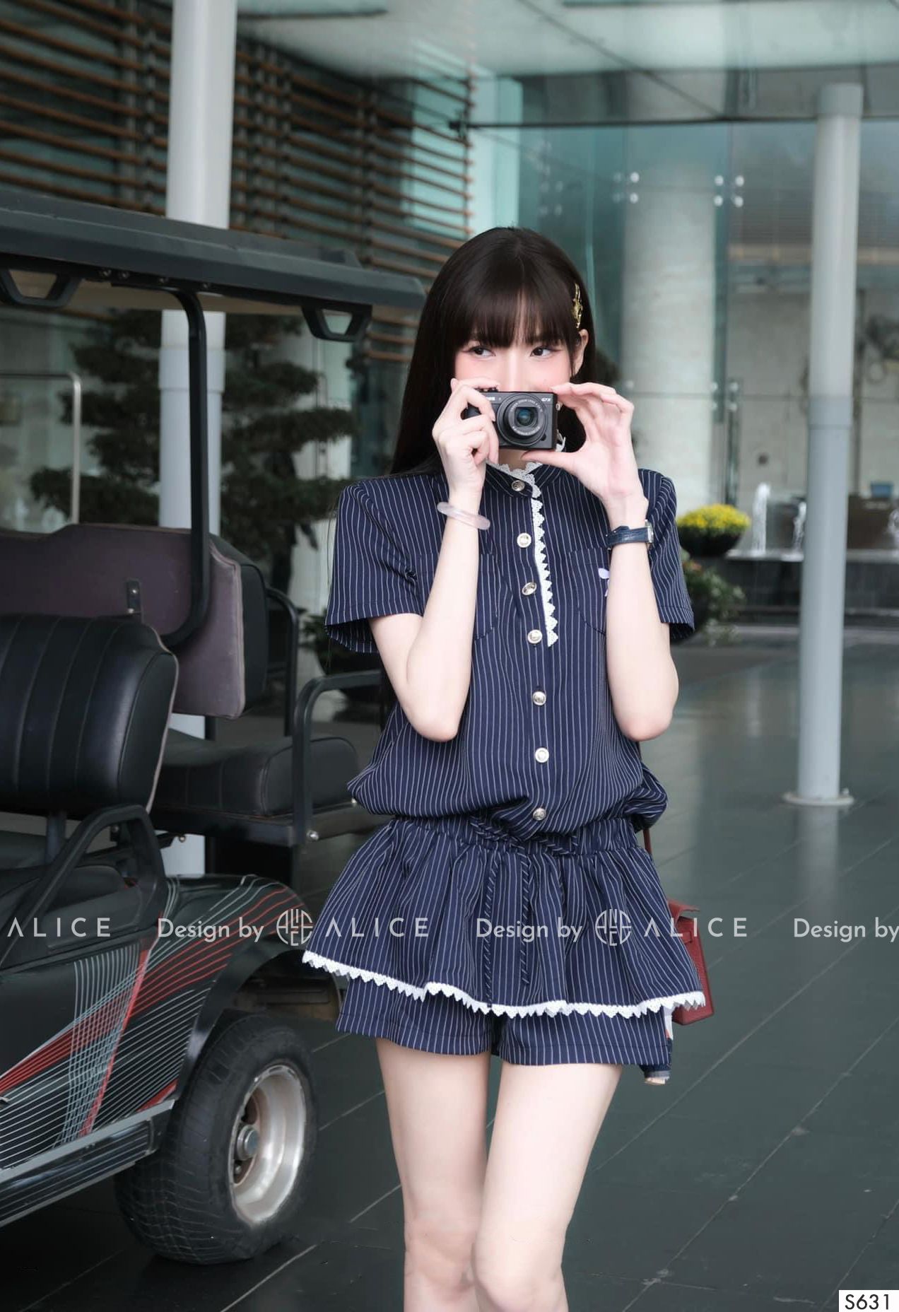  Jumsuit Tuytsi Kẻ Sọc S631 