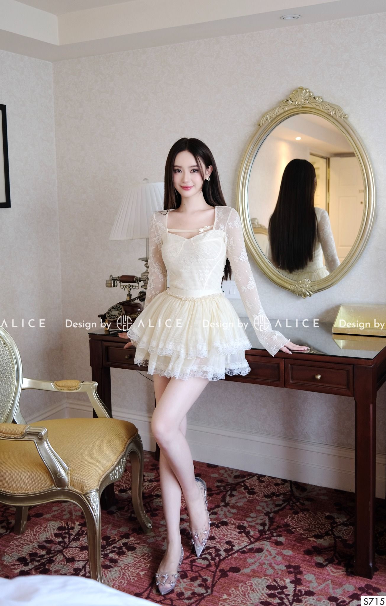  Set Váy Nữ Ren Cao Cấp S715 