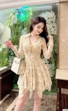  Váy Ren Xếp Ly Sang Chảnh V1326 
