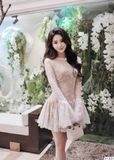  Váy Ren 3 Lớp Cao Cấp Alice V1331 
