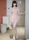  Set Áo Váy Chất Tơ Xốp Lót Lụa S853 