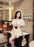  Set Váy Áo Chất Tơ Organza S828 