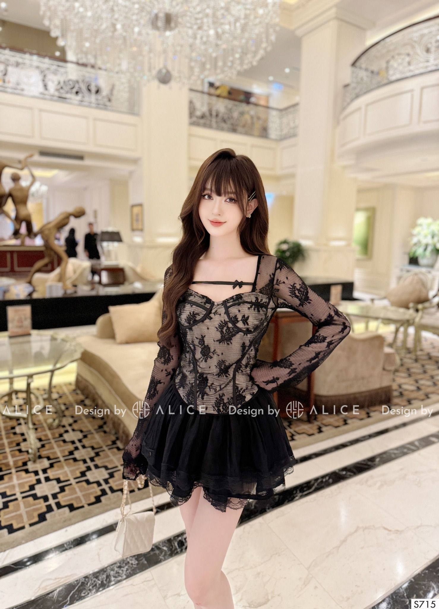  Set Váy Nữ Ren Cao Cấp S715 