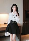  Set Váy Tiểu Thư Chất Tơ Tằm Hàn S820 