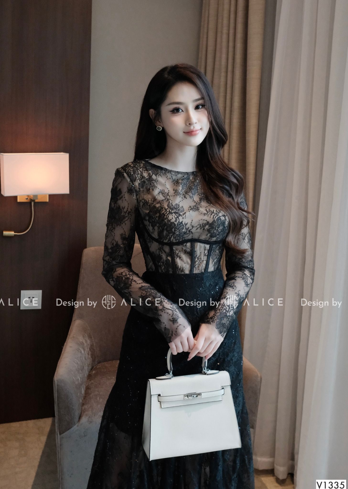  Váy Ren Kim Sa Cao Cấp V1335 