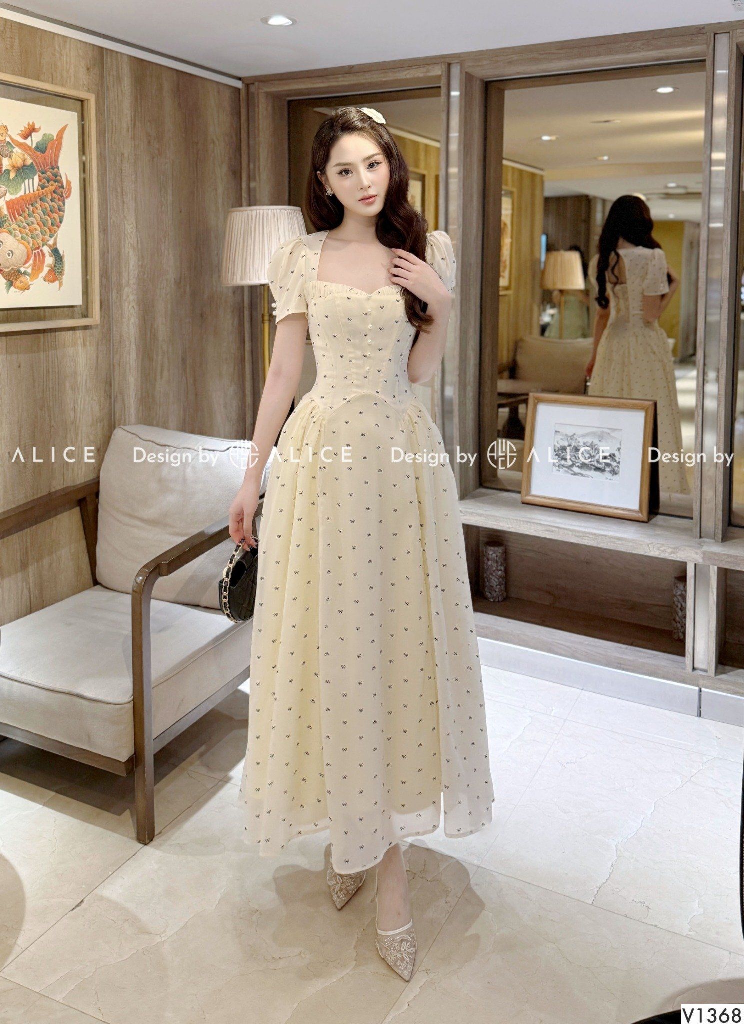  Váy Maxi Chất Tơ Xốp Lót Lụa, Chun Lưng Co Giãn V1368 
