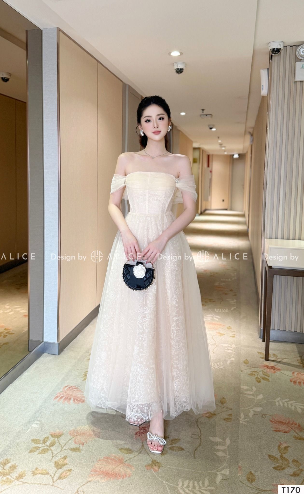  Váy Chất Ren Cao Cấp Phối Lưới T170 