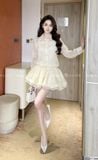  Váy liền chất ren ép cao cấp V1346 