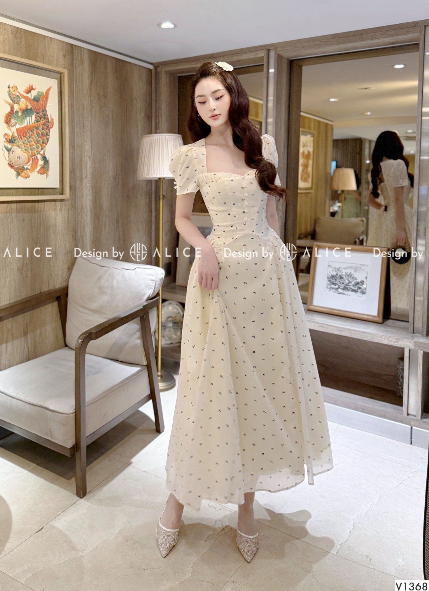  Váy Maxi Chất Tơ Xốp Lót Lụa, Chun Lưng Co Giãn V1368 