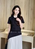  Set Áo Vải Chéo + Chân Váy Nhuyễn Dập Ly S850 