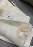  Set Áo Chân Váy Cổ Thuyền Đính Hoa S547 