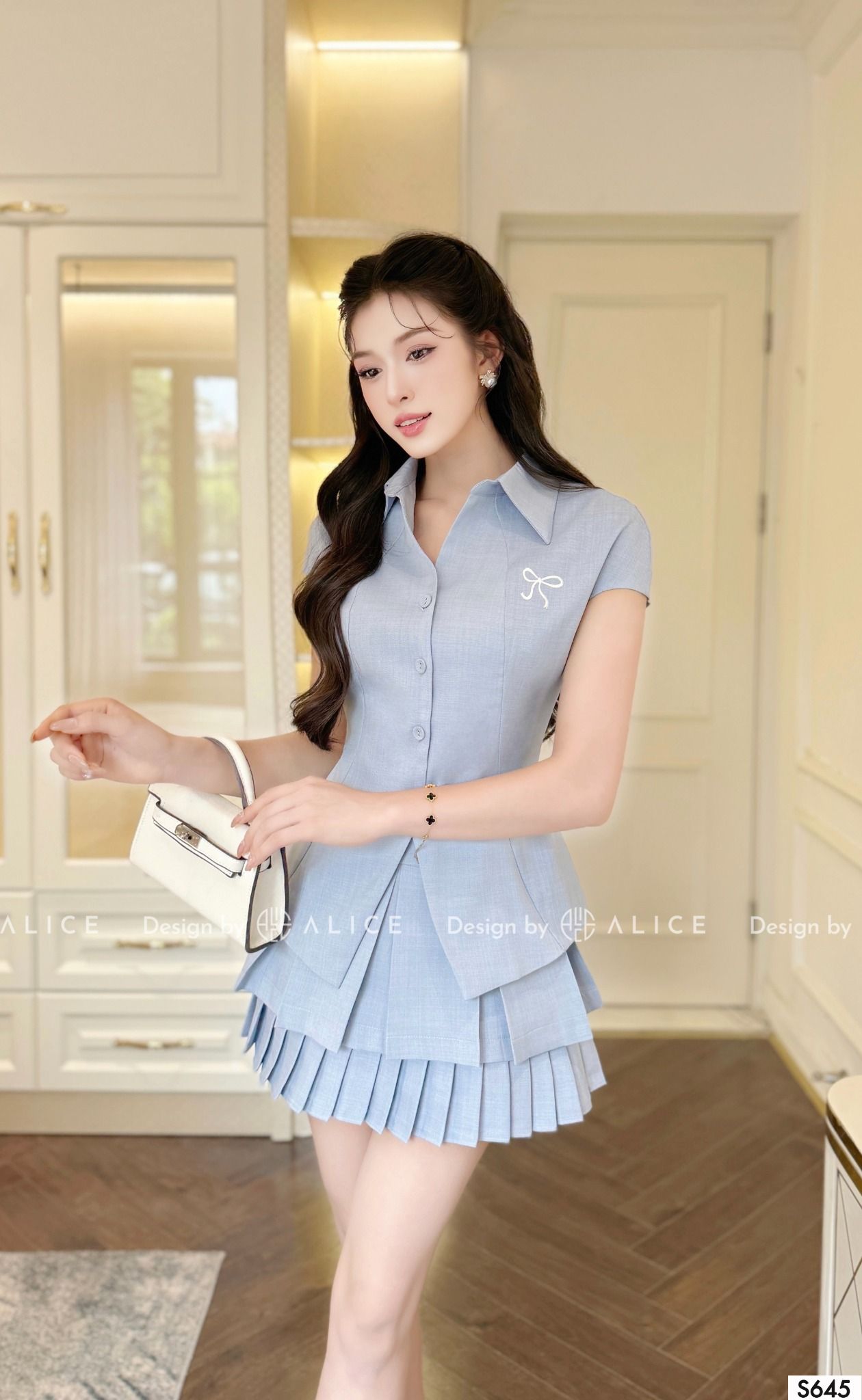  Set Áo Cổ Đức Ngắn Tay S645 