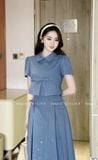  Set Váy Áo Chất Chéo Hàn Đính Đá S872 
