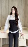  Set Áo Quần Chất Chéo Rubi Cao Cấp Phối Thô Hàn S876 
