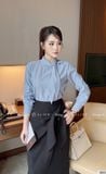  Set Áo Váy Chất Thô Mềm, Chân Váy Chéo Ý Ép Mùng Dày Dặn S885 