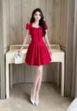  Váy Chất Chéo Ý Lót Lụa Mềm V1358 