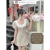  Váy Dạ Tweet Lót Lụa V963 