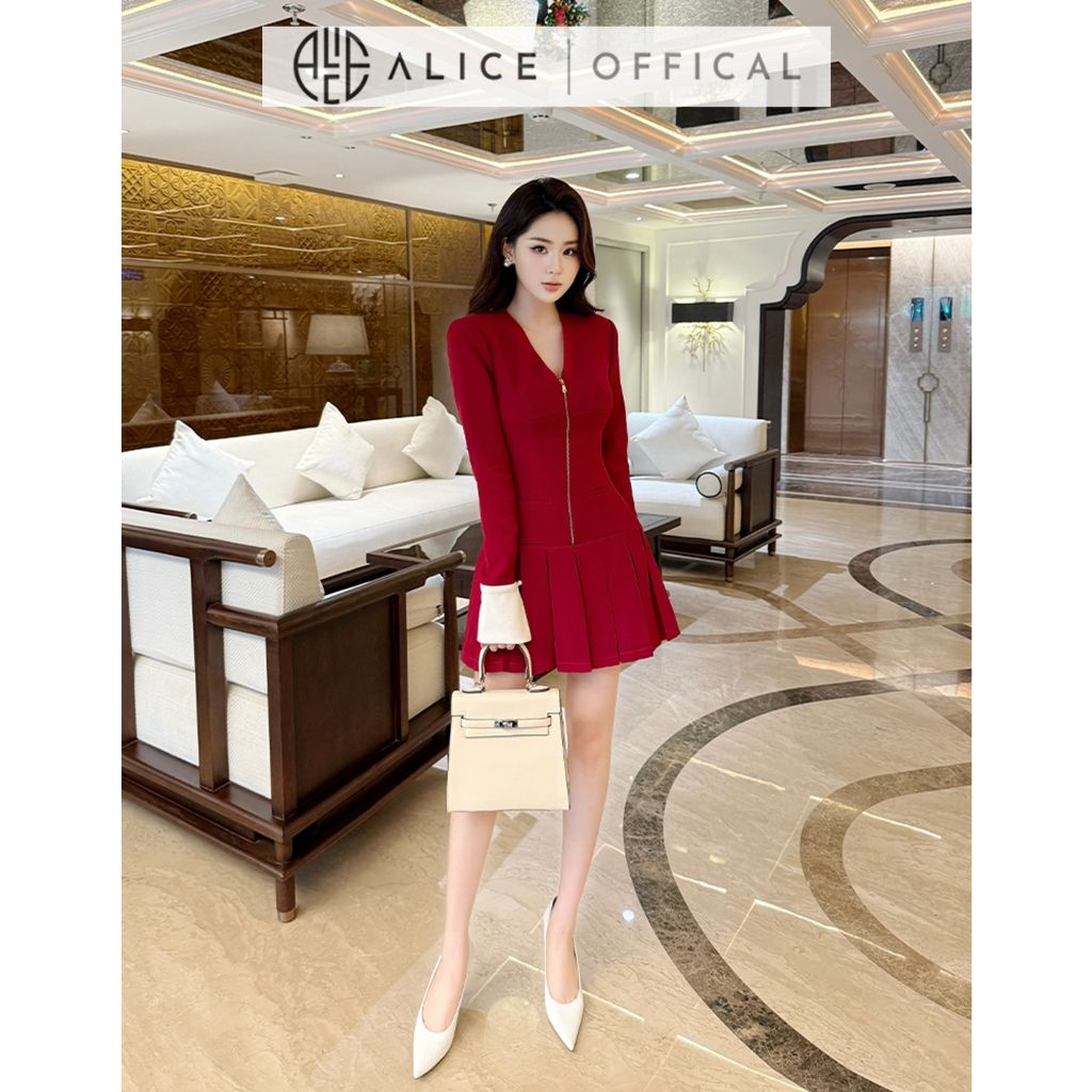  Váy Chất Chéo Rubi Cao Cấp V1322 