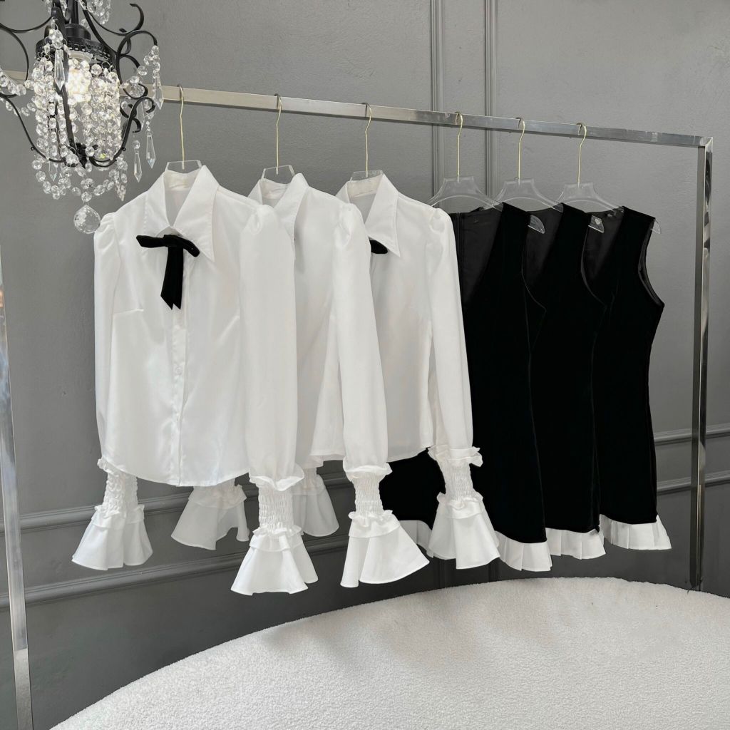  Set Váy Yếm Nhung S464 