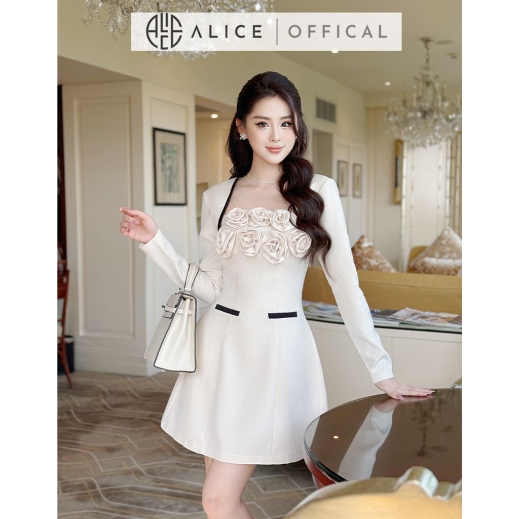  Váy Đầm Chất Chéo Hàn V1294 