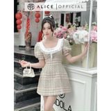  Váy Dạ Tweet Lót Lụa V963 