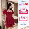 Váy Chất Liệu Tơ Óng Mềm Mại V997