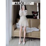  Váy Voan Tiểu Thư Cổ Tàu V784 