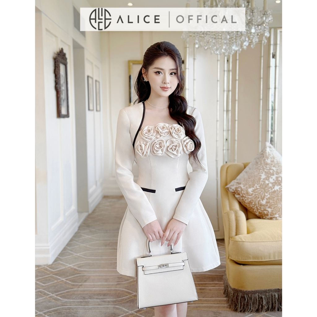  Váy Đầm Chất Chéo Hàn V1294 