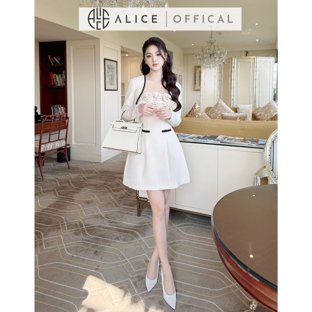  Váy Đầm Chất Chéo Hàn V1294 