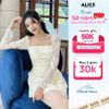 Váy Tiểu Thư Đính Kim Sa V1150