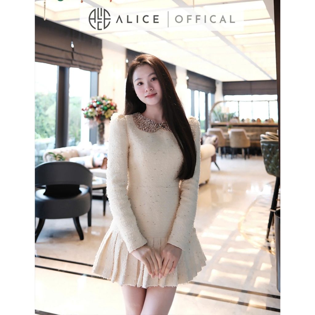  Váy Dạ Tweet Cao Cấp V1292 
