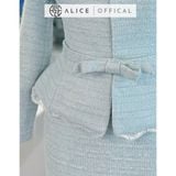  Set Váy Dạ Tweet Nhũ S815 