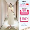 Set Váy Dạ Tweet Phối Lưới S809