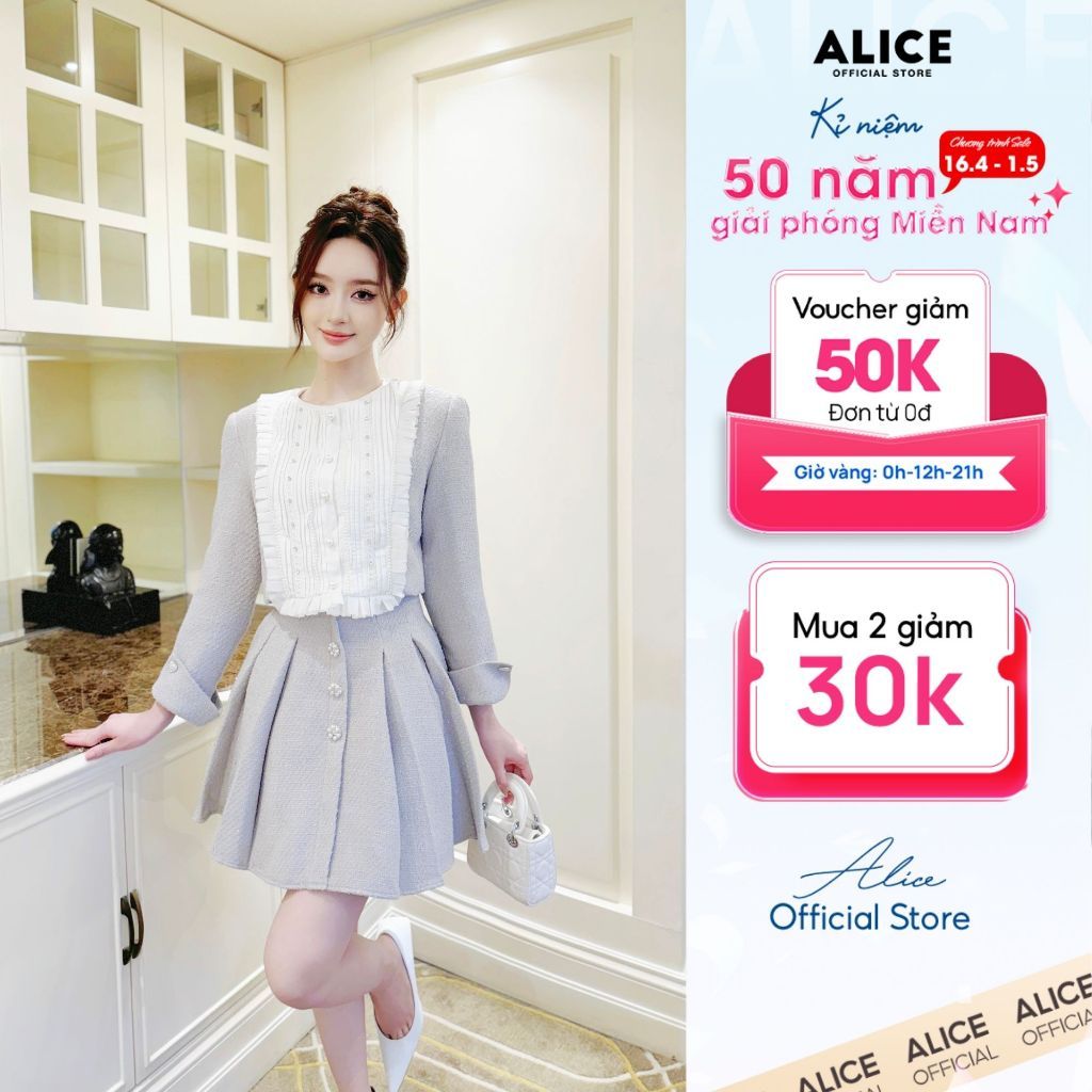  Set Váy Dạ Tweet Cao Cấp S769 