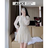  Váy Voan Tiểu Thư Cổ Tàu V784 