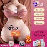  Búp bê tình dục bán thân silicon sưởi ấm thông minh 5kg 