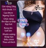  Búp bê tình dục silicon có lông âm đạo co bóp kẹp hút nhiệt 