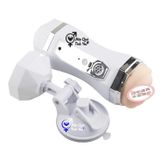  Cốc âm đạo giả Snail có đế hít tường rung rên co bóp 
