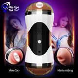  Cốc thủ dâm rung rên bú mút 2 đầu âm đạo và miệng cho nam 