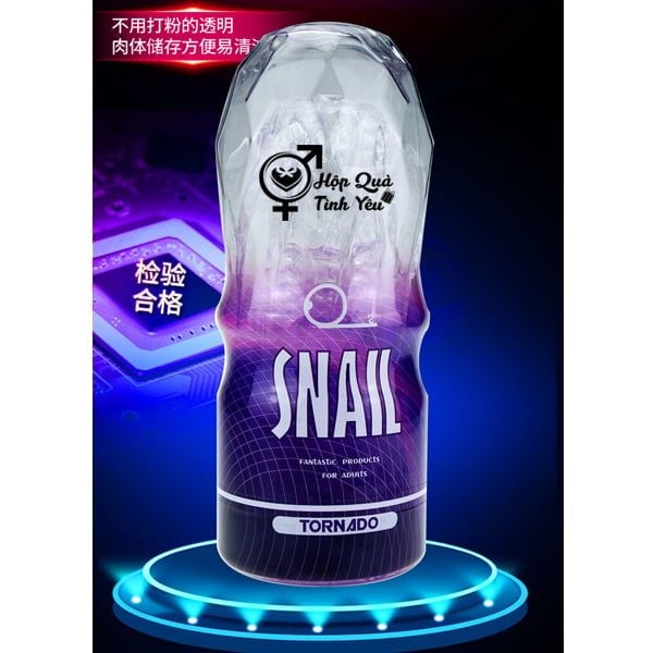  Cốc thủ dâm Snail cầm tay giá rẻ trong suốt cho nam 