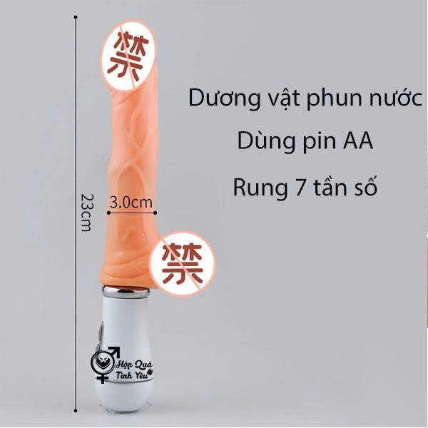  Dương vật giả bắn tinh cầm tay giá rẻ dùng pin AA 