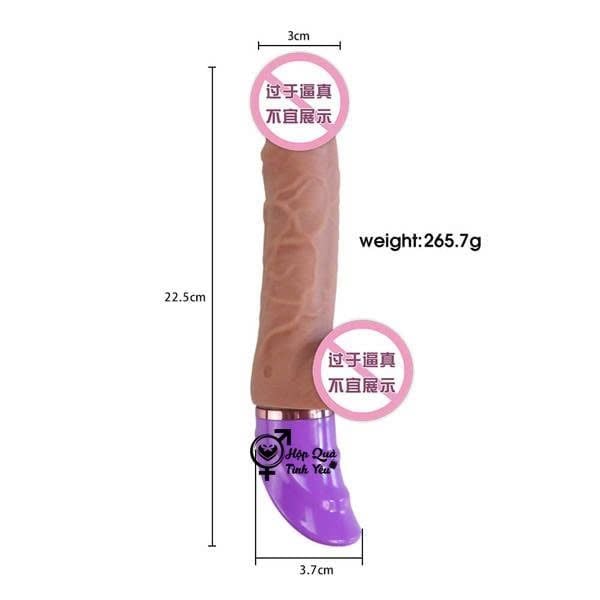  Dương vật giả cầm tay cao cấp Joker rung thụt nhiệt 42 độ C 