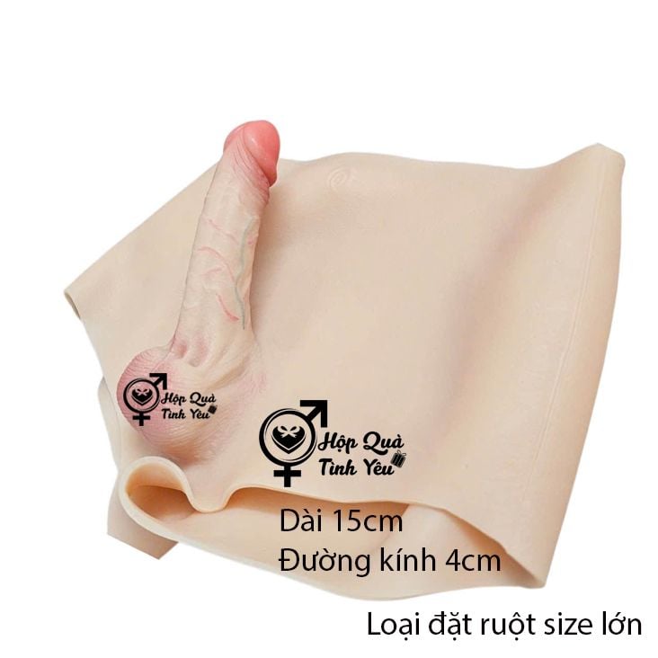  Dương vật giả liền quần size lớn đặc ruột silicon cao cấp 